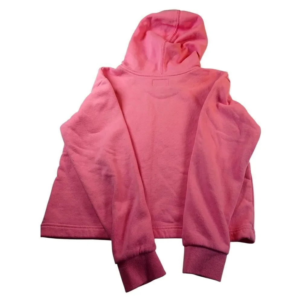 Converse All Star Girls Pink Graphic Pullover Hoodie - Size: Large Youth
